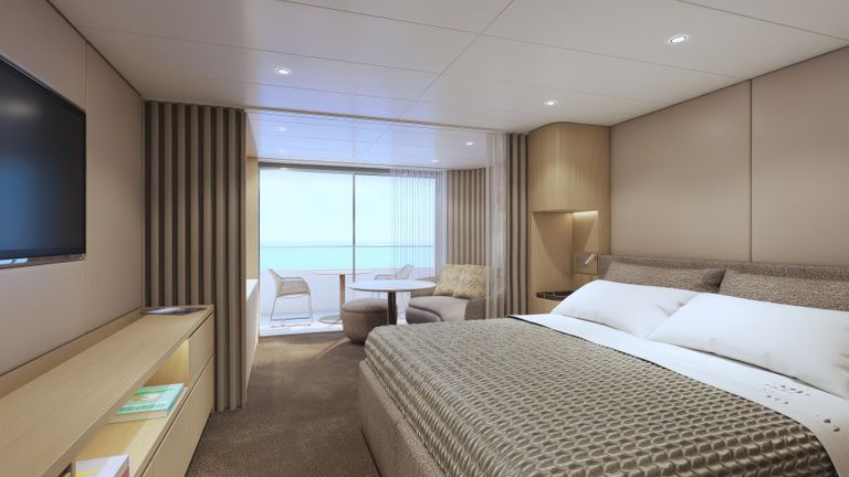 The yacht will feature 135 all-veranda suites.
